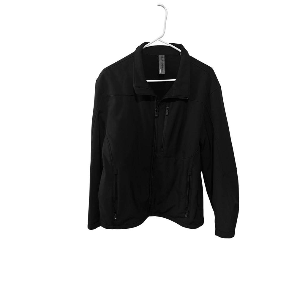 Weatherproof Mens Jacket Full Zip Black Softshell Lightweight Coat‎